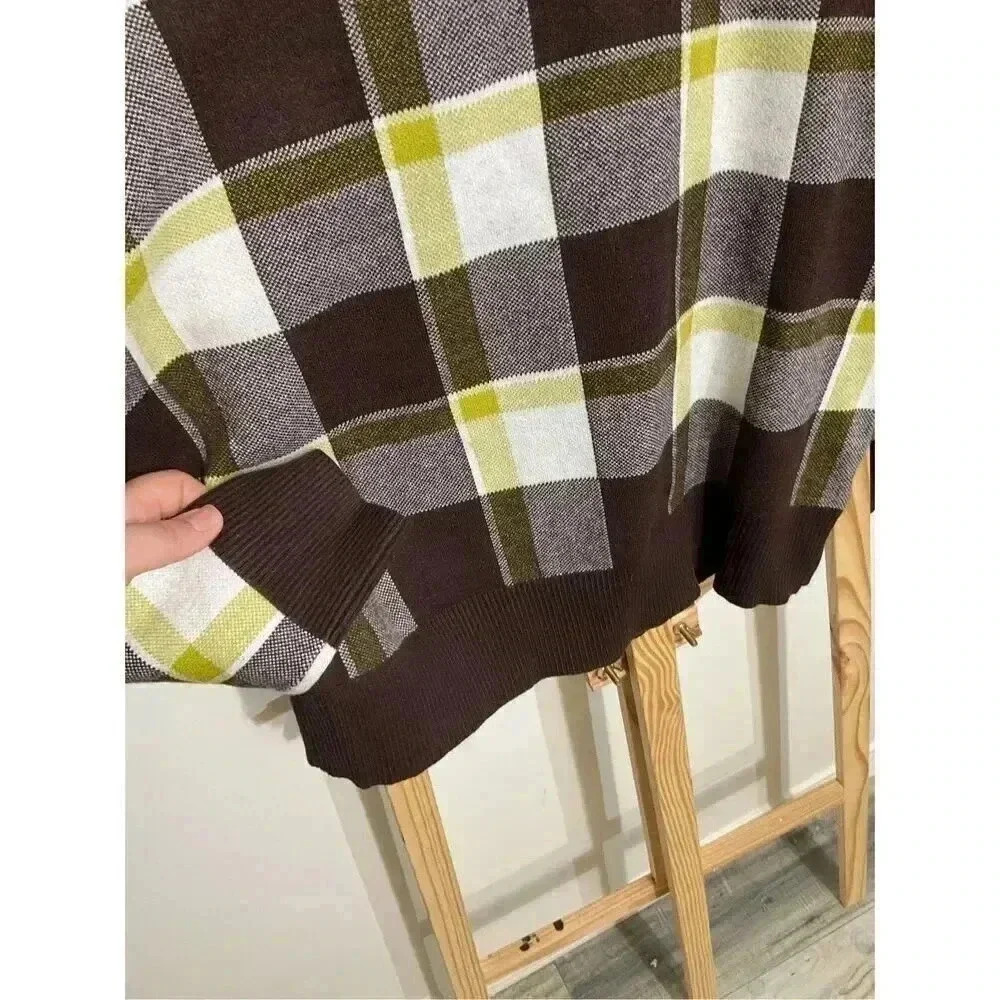 Tahari Plaid Turtleneck Sweater for Women Size Small - Picture 4 of 10